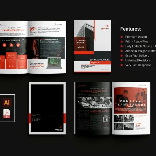 I will design a creative brochure